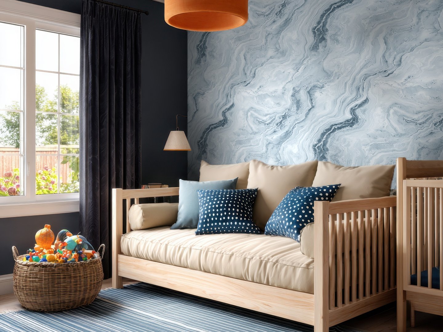 Travertine Swirl wallpaper