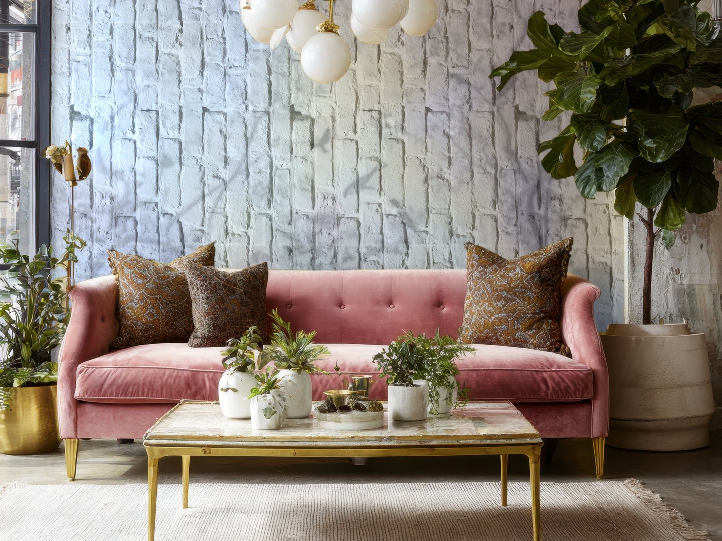 White Brick Loft wallpaper