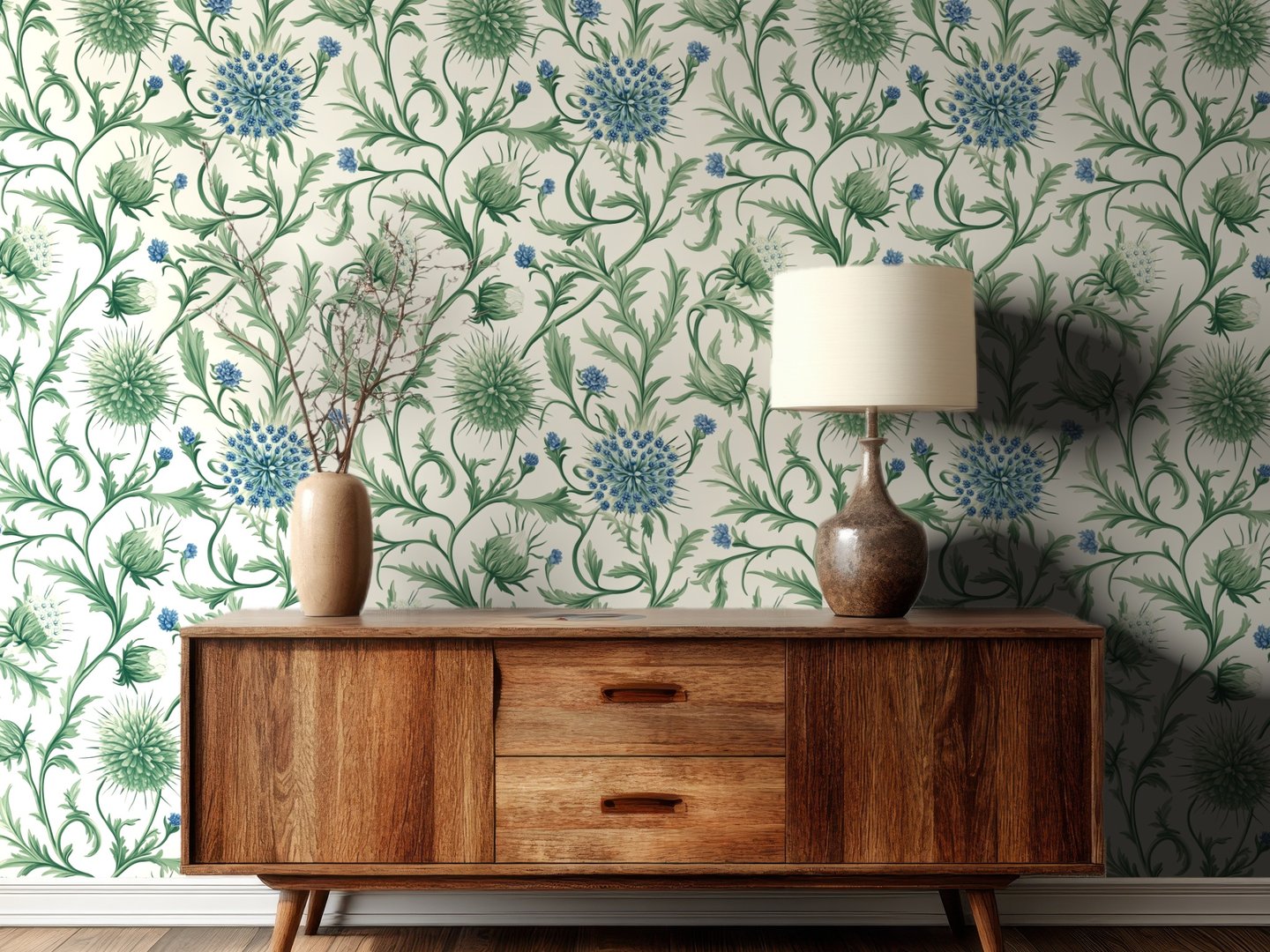 Thistle Harmony wallpaper