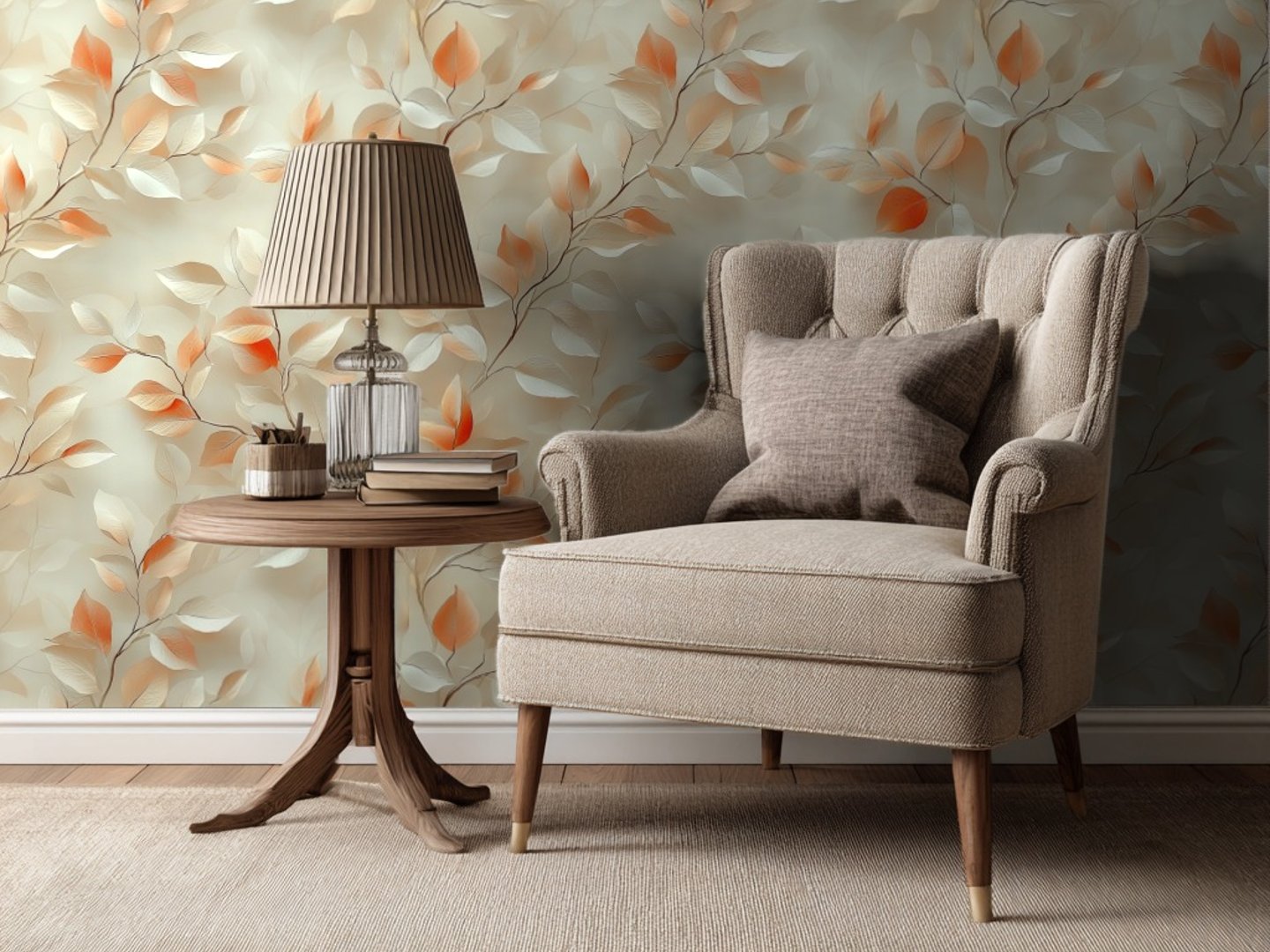 Amber Leaf Reverie wallpaper
