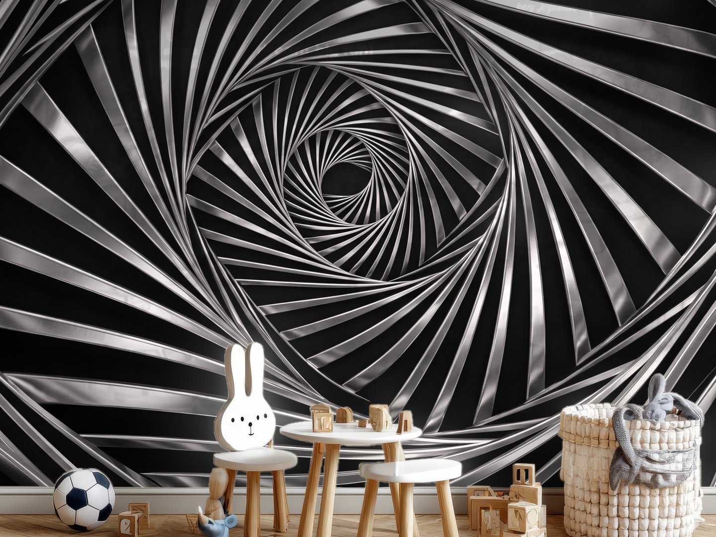 Spiral mural