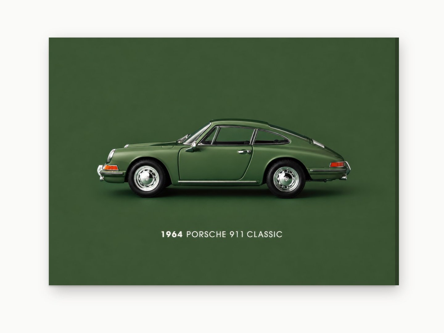 Olive Green Sixties Coupe canvas