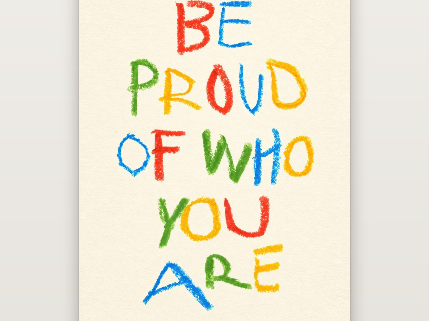 Primary Crayon Pride poster