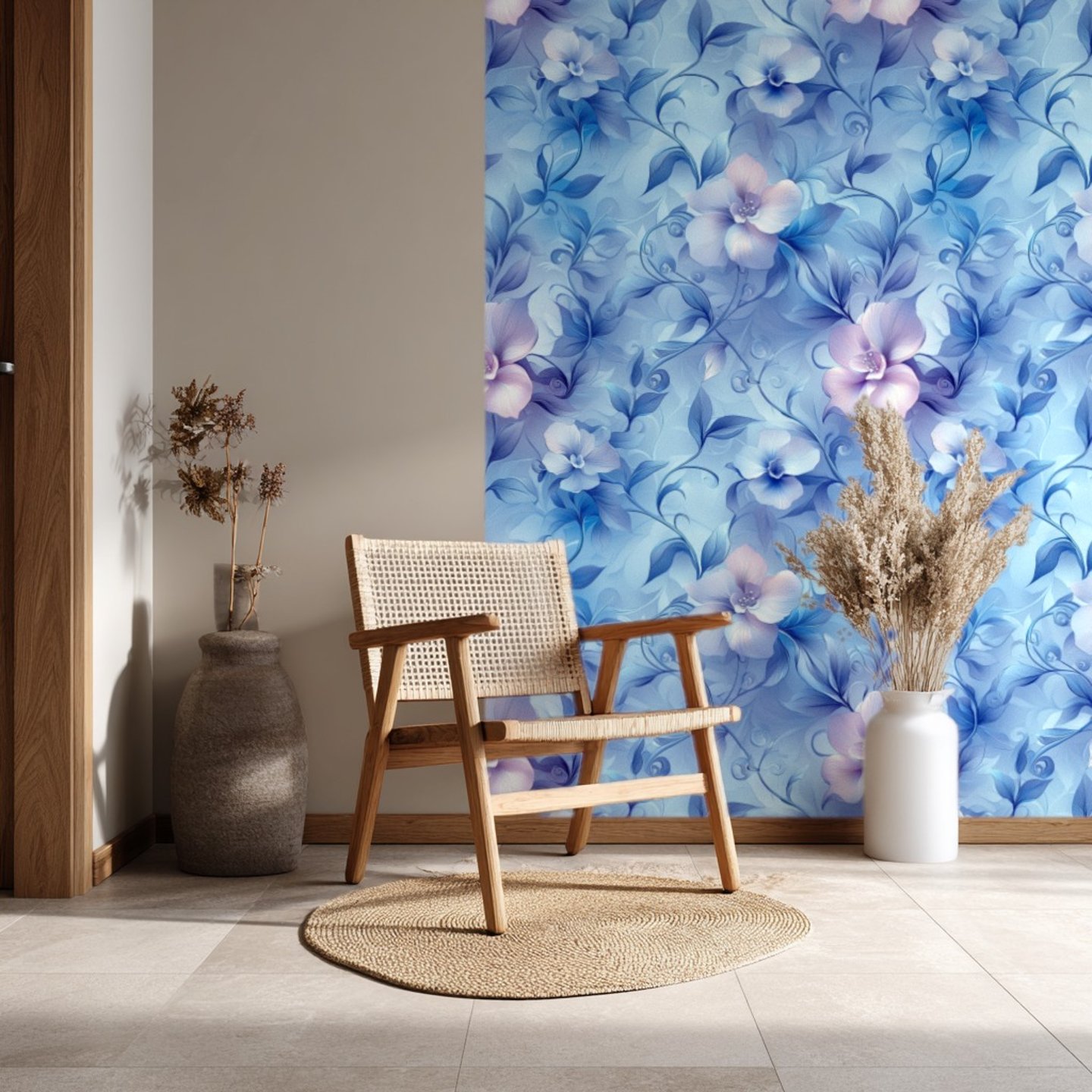 Azure Blossom Dream wallpaper