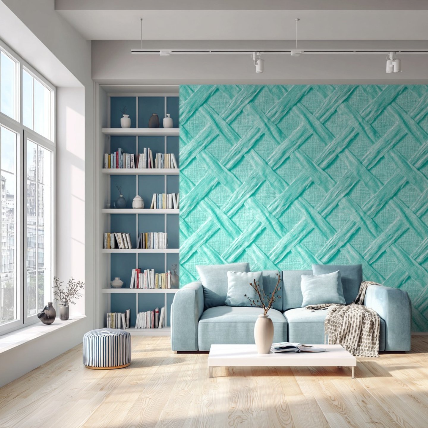 Woven Elegance - Ivory wallpaper
