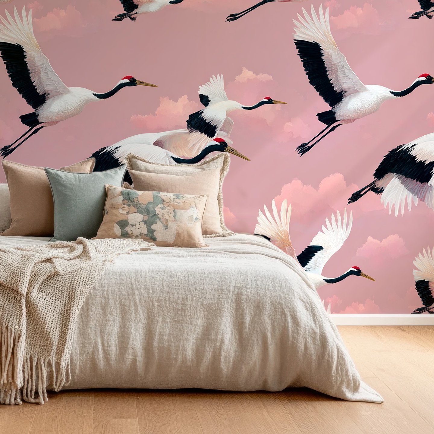 Crane Skies wallpaper
