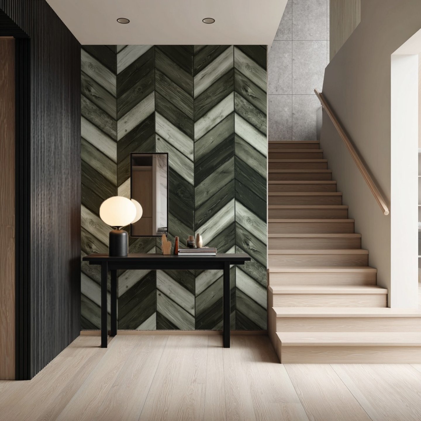 Rustic Chevron Earth wallpaper