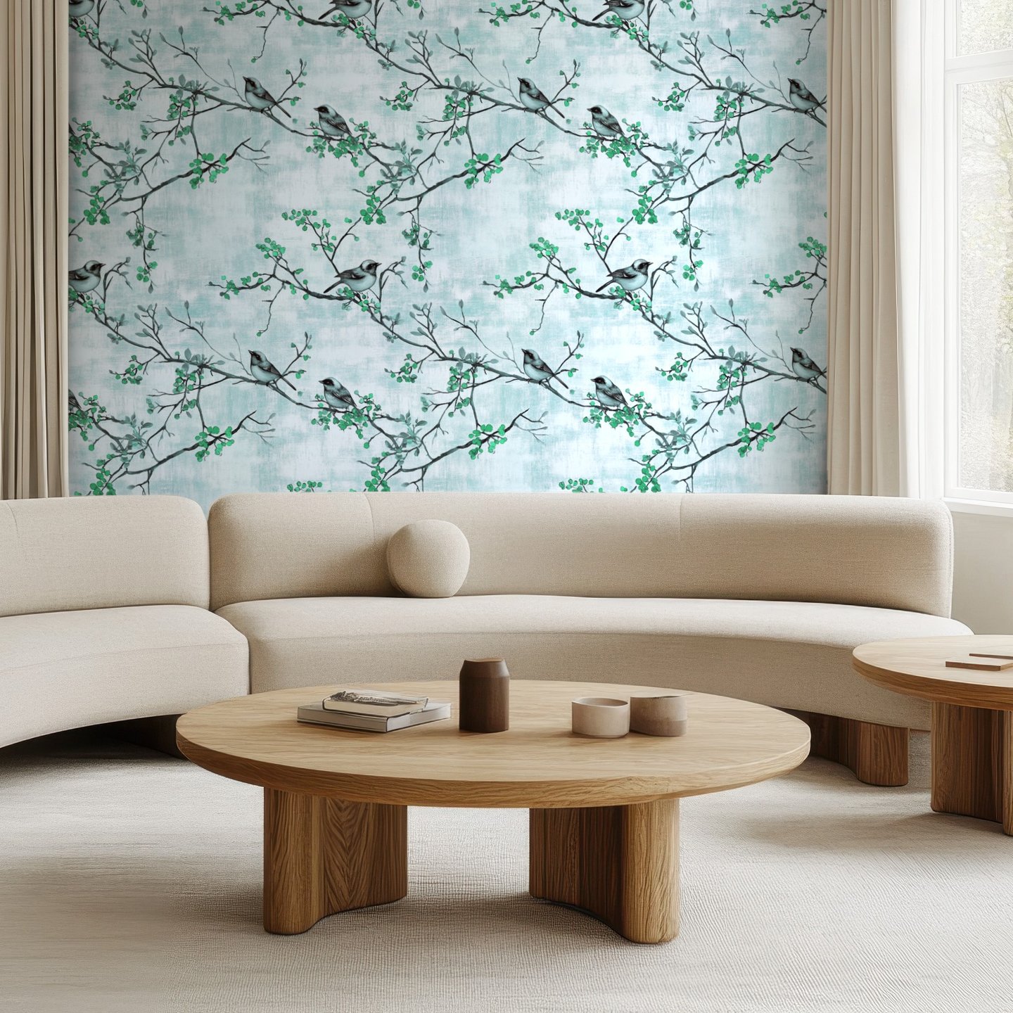 Marquetry wallpaper