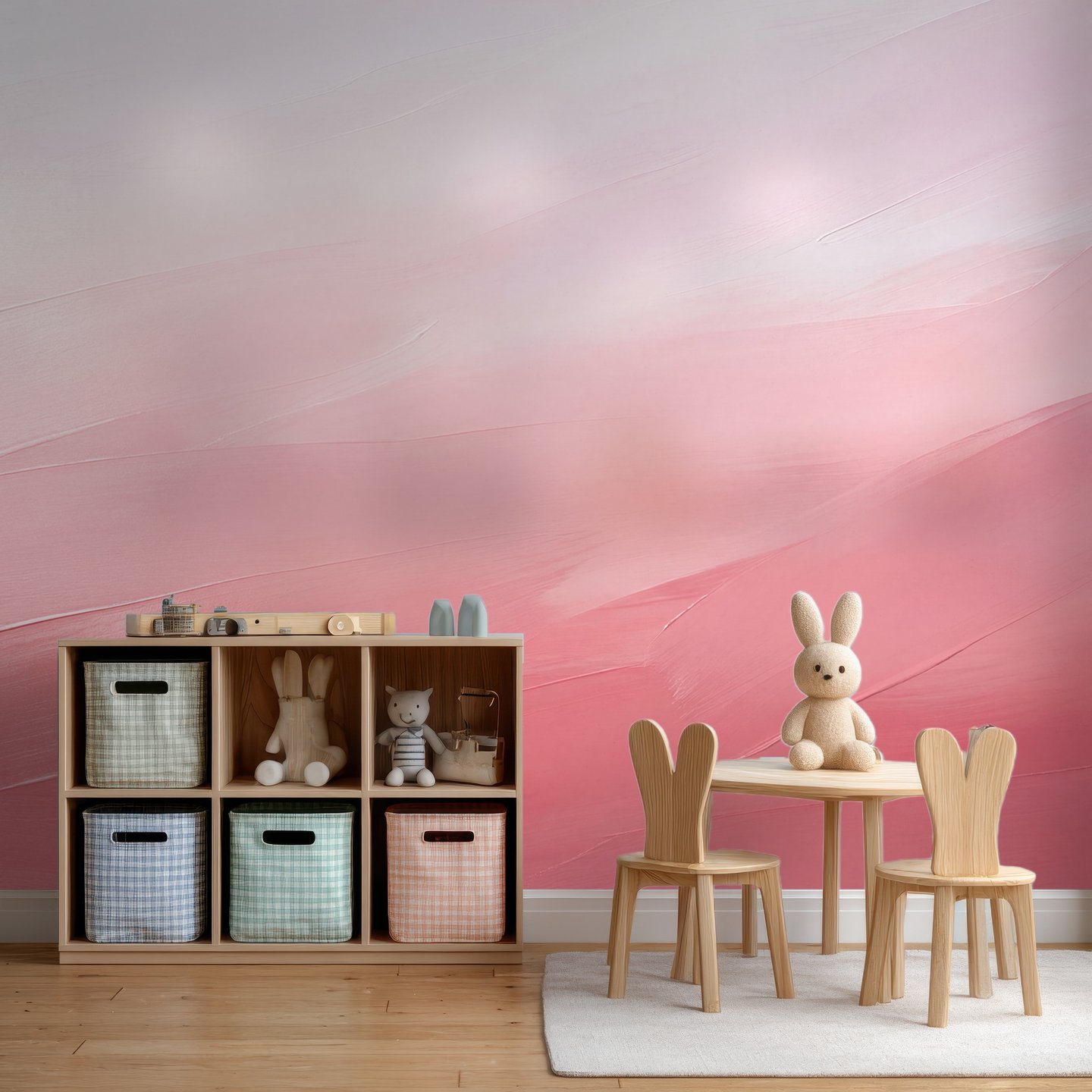 Quartz Whisper rose mural