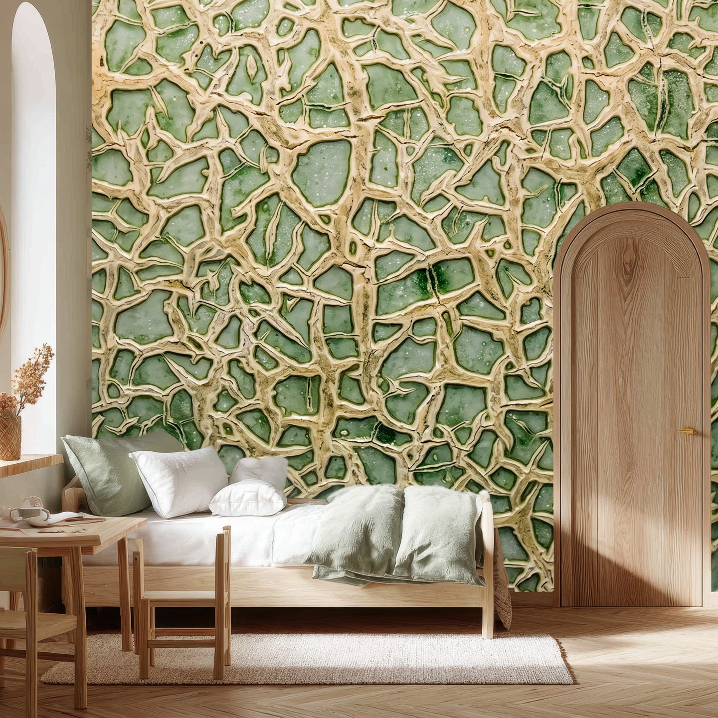 Crustacea 초록색 mural