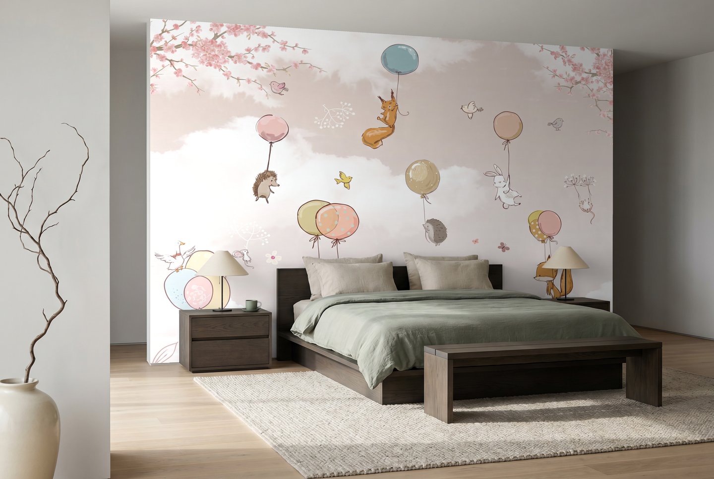 Quartz Serenade 분홍색 mural