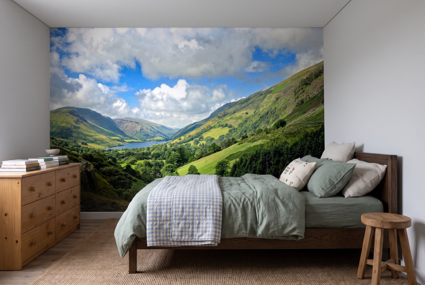 Green Valley Vista grønn photo wallpaper
