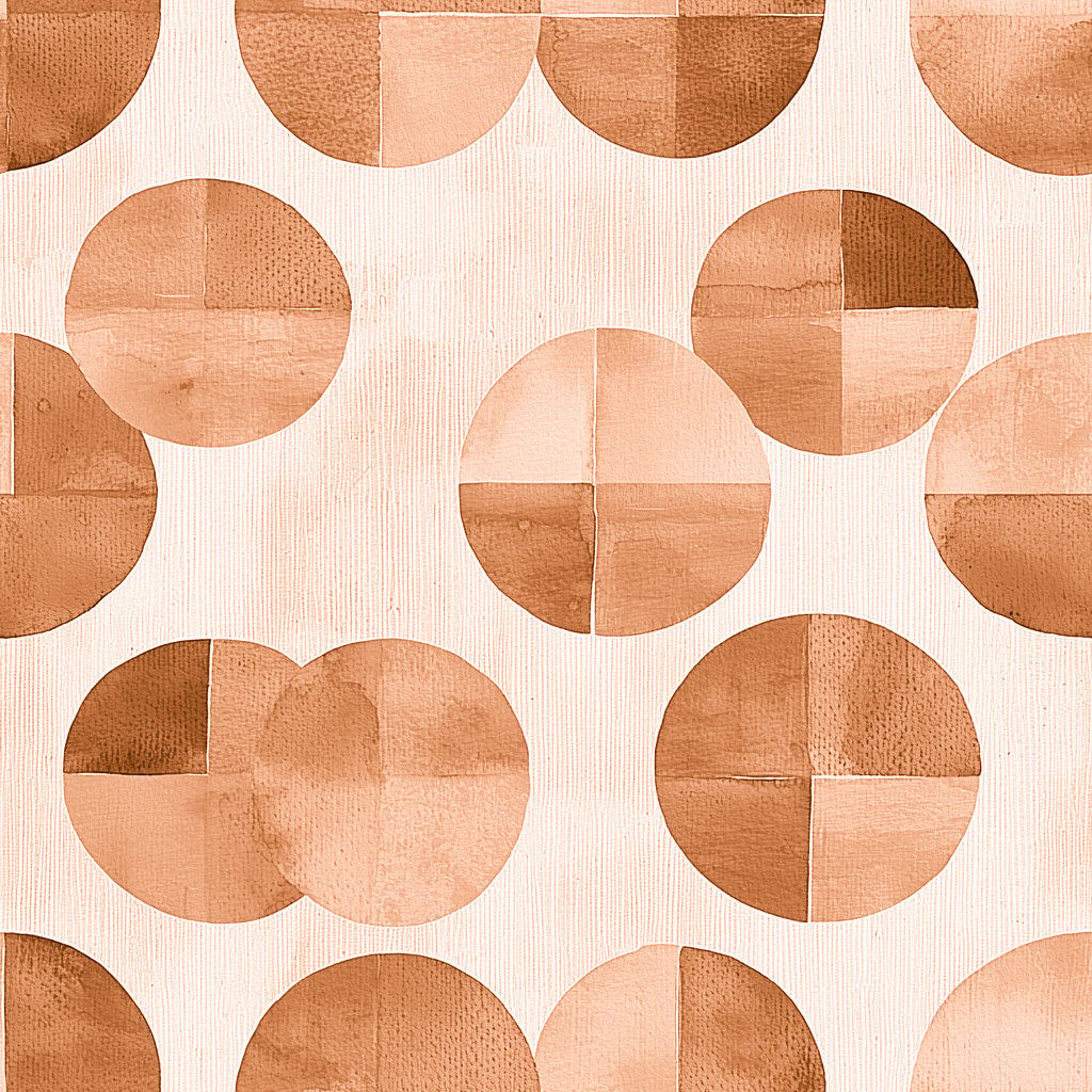 Amber Circles 갈색 wallpaper