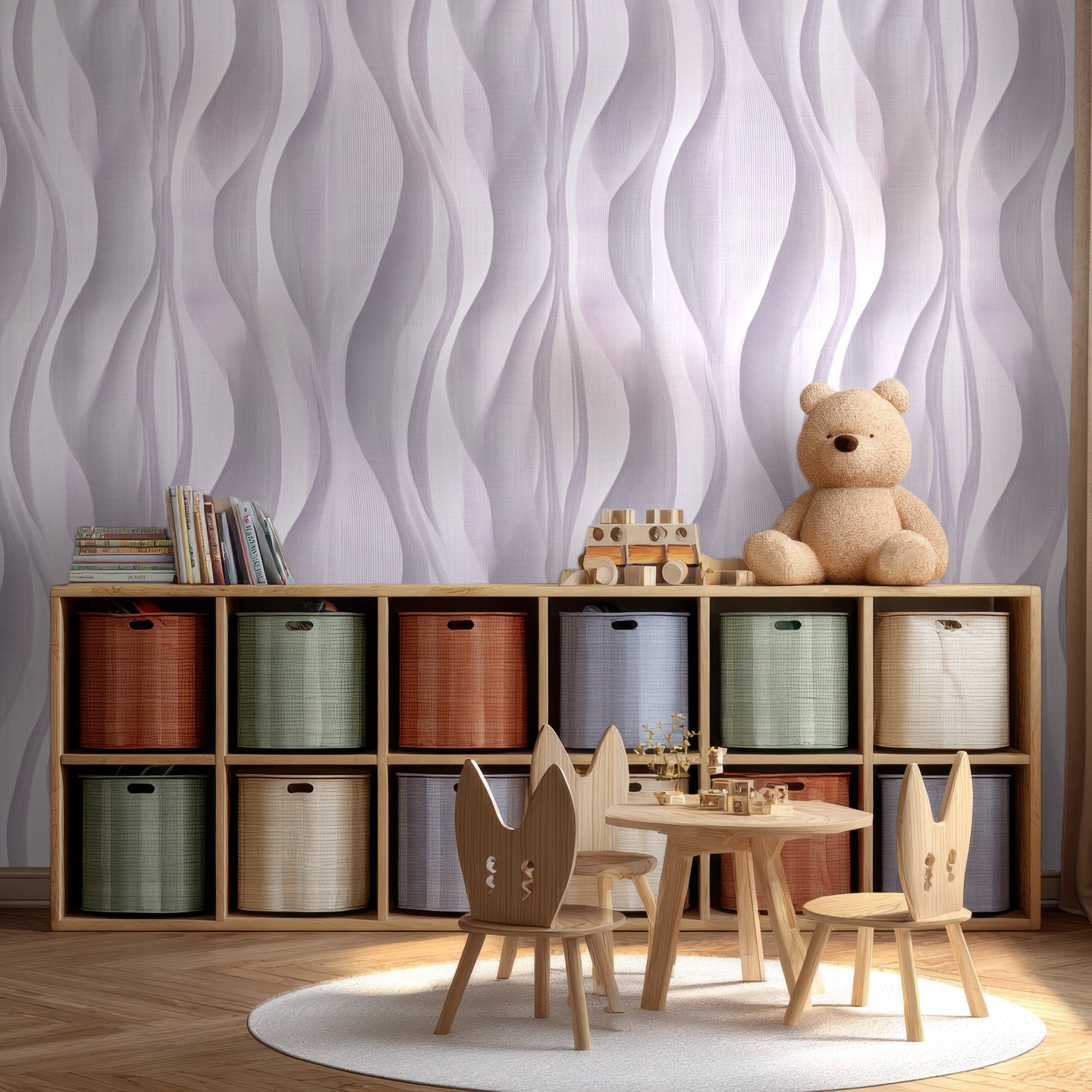 Rippling Sand lilla wallpaper