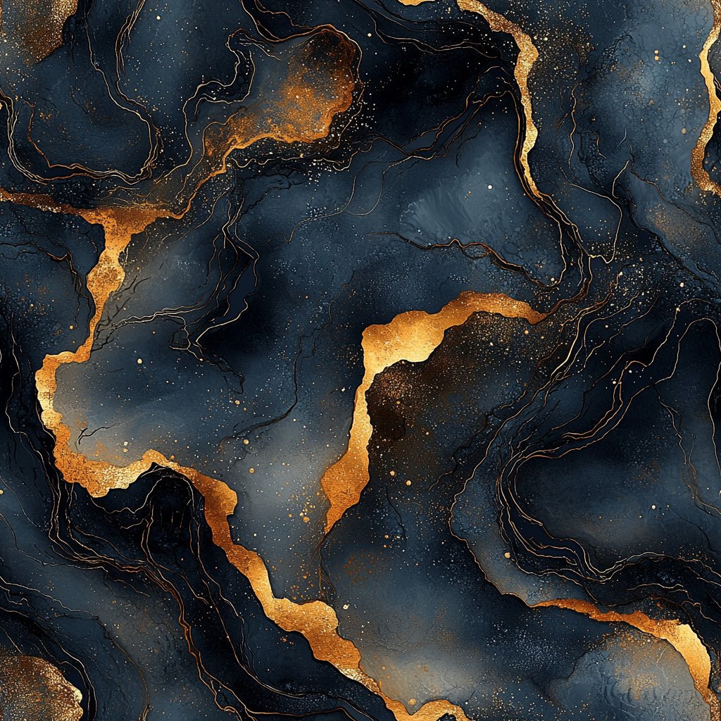Eclipse Gold Vein mørkeblå wallpaper