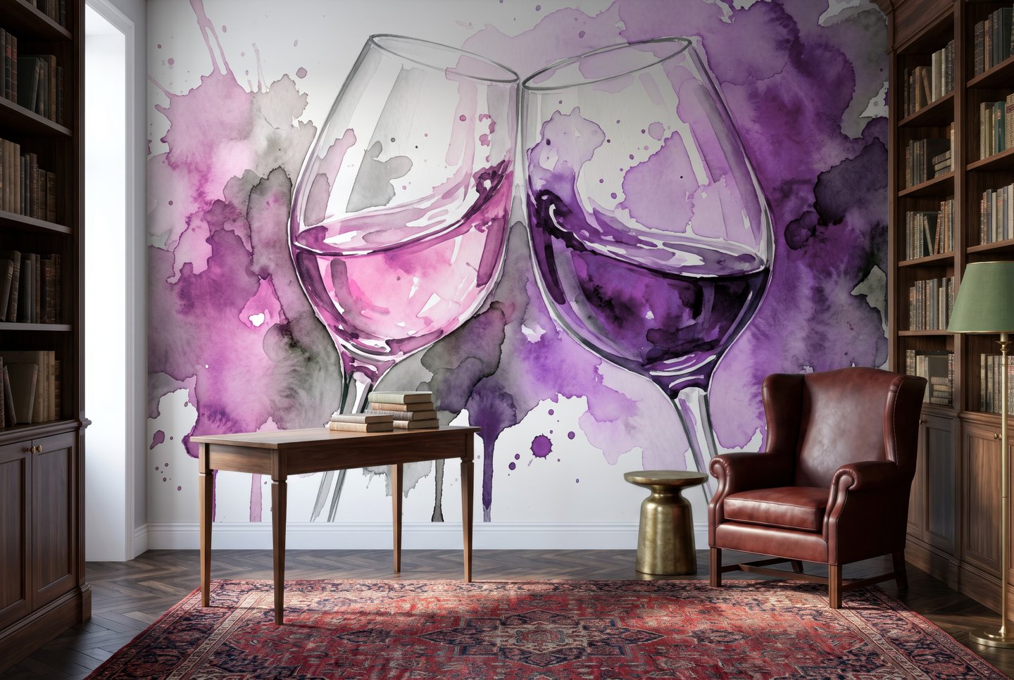 Decanter lilla mural