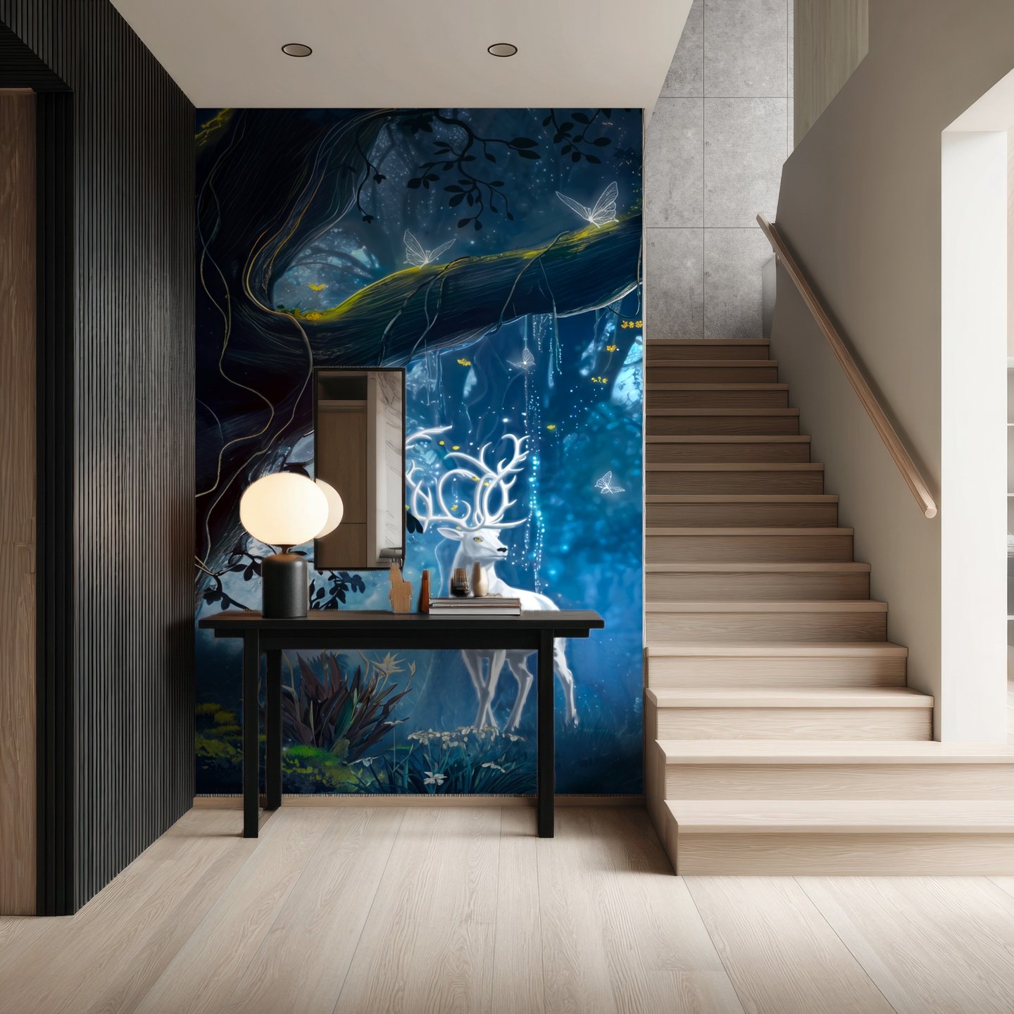 Moonlit Glade blue mural