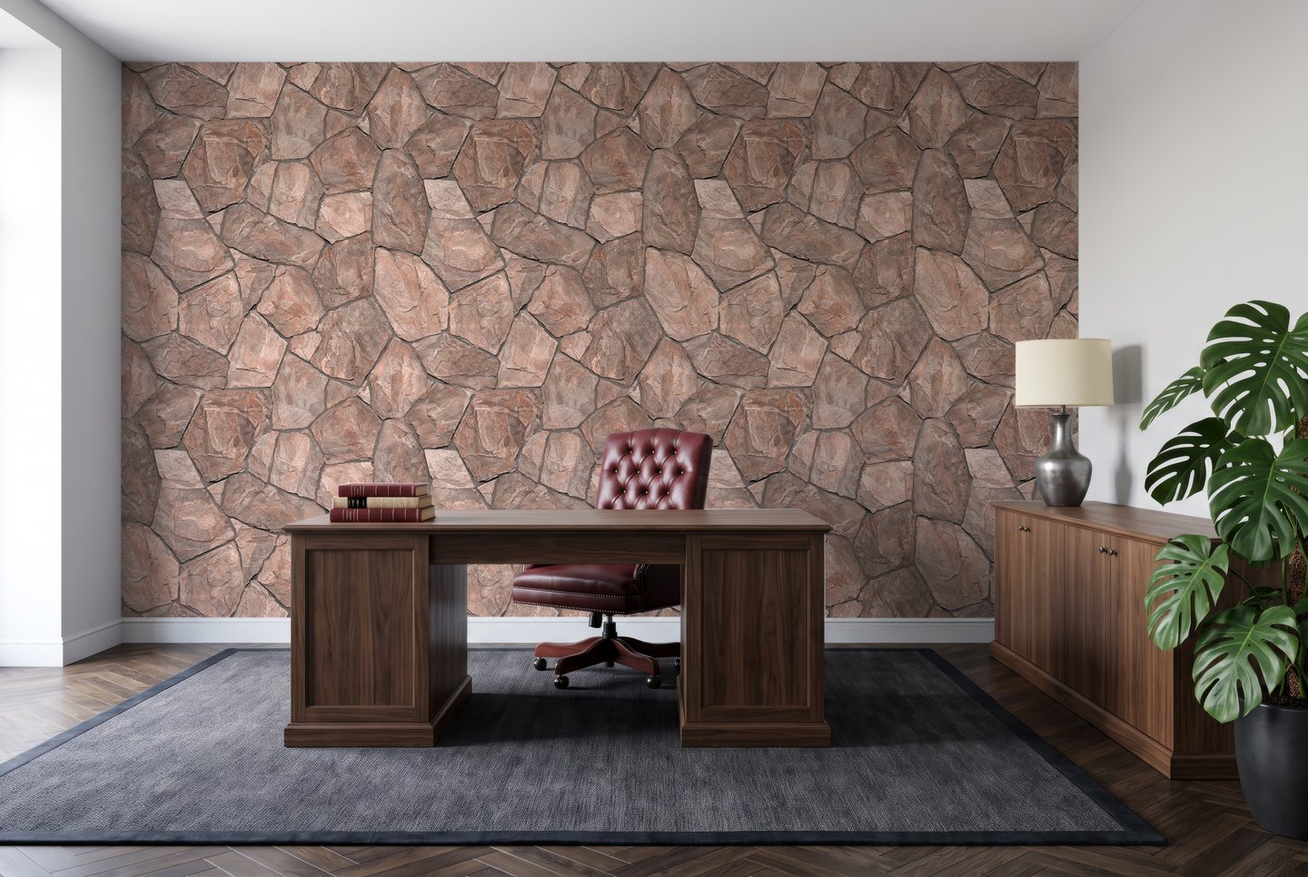 Harbourstone terrakotta wallpaper