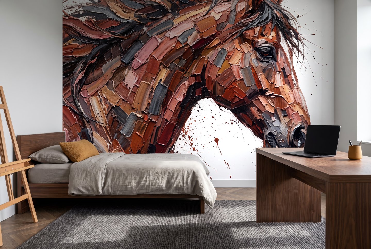 Spice Rush brun mural