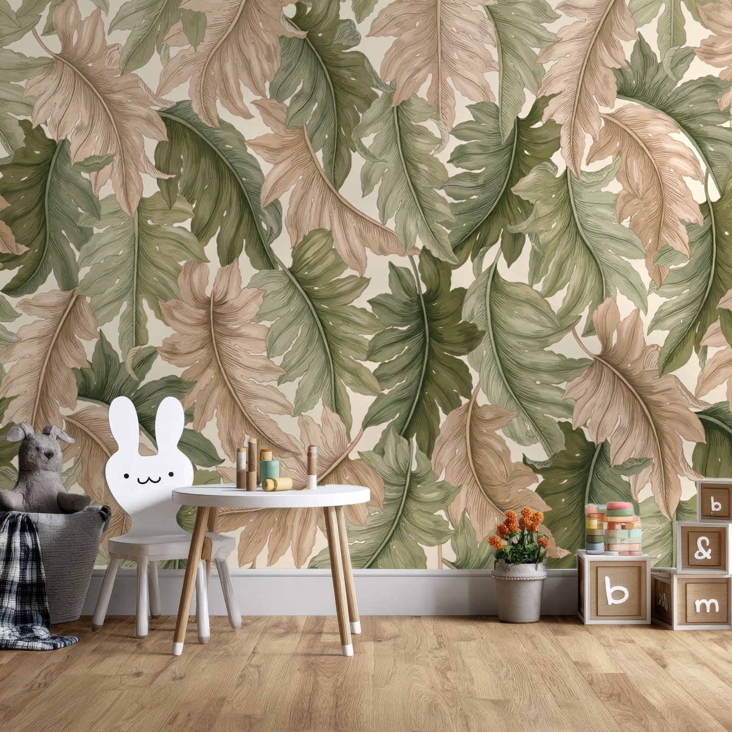 Serenade of Ferns groen mural