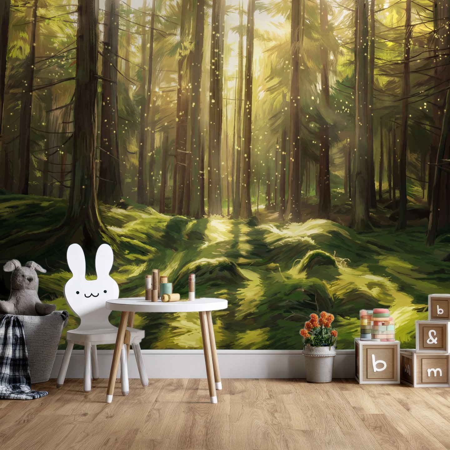 던 글리머 초록색 mural