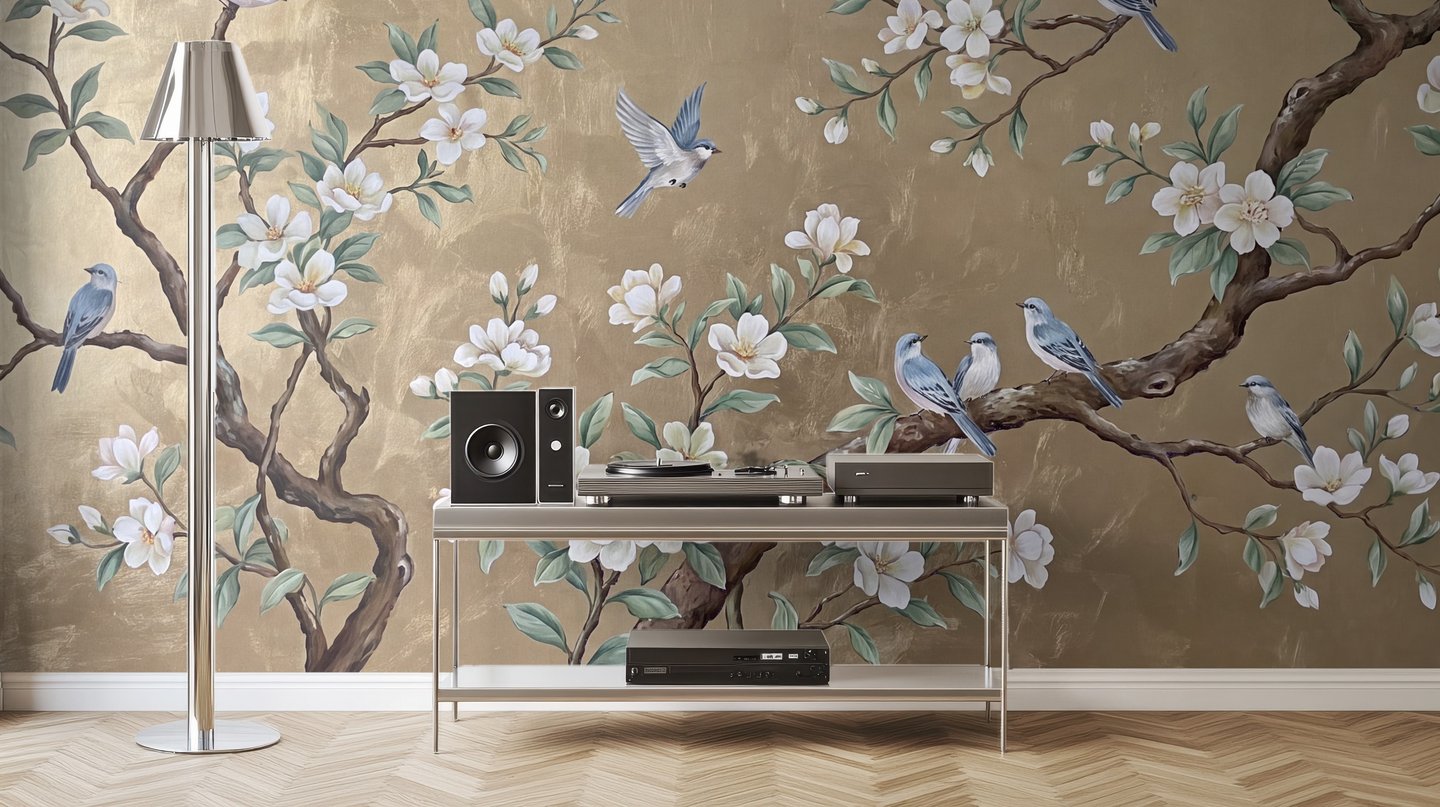 Songbird 금색 mural