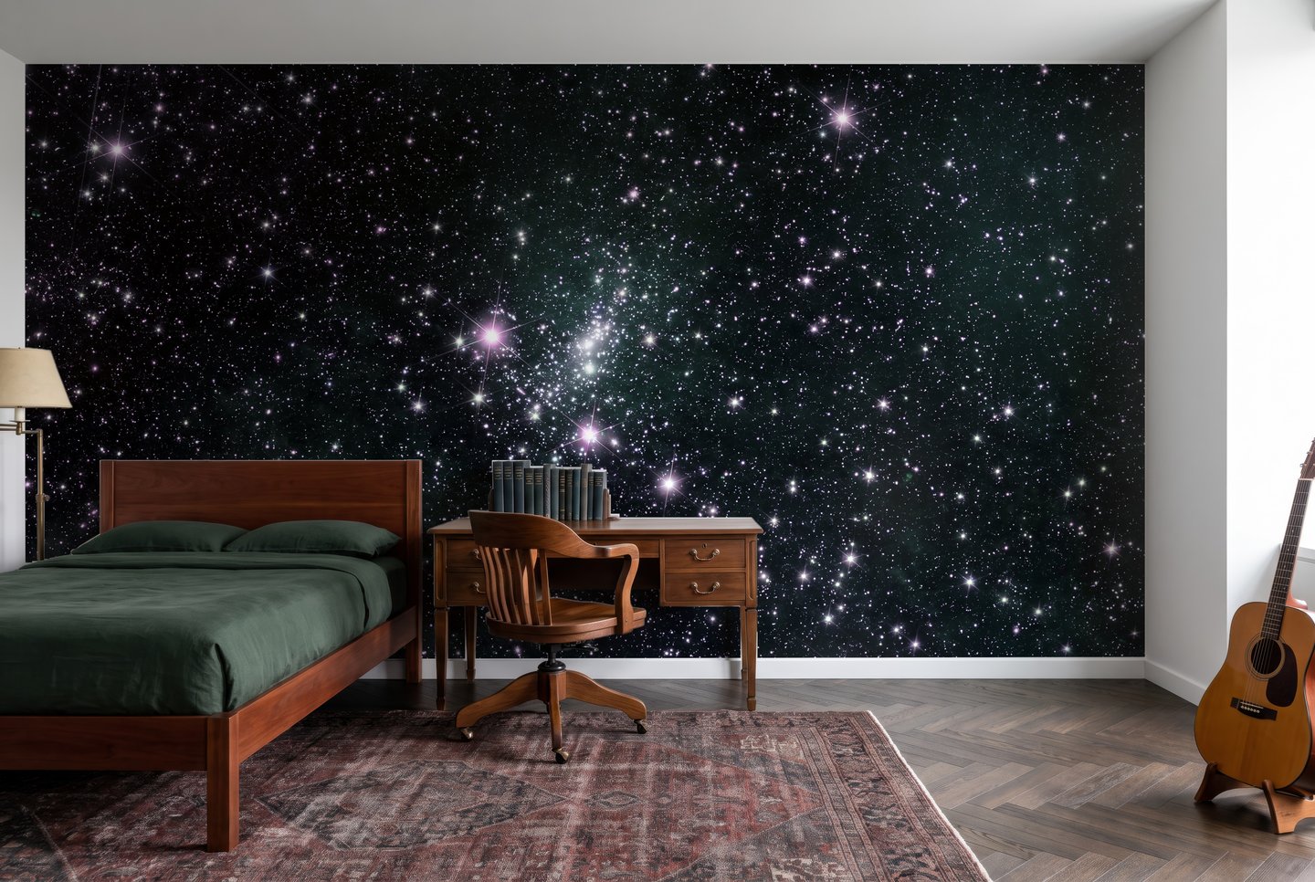 Galaxy 파란색 mural