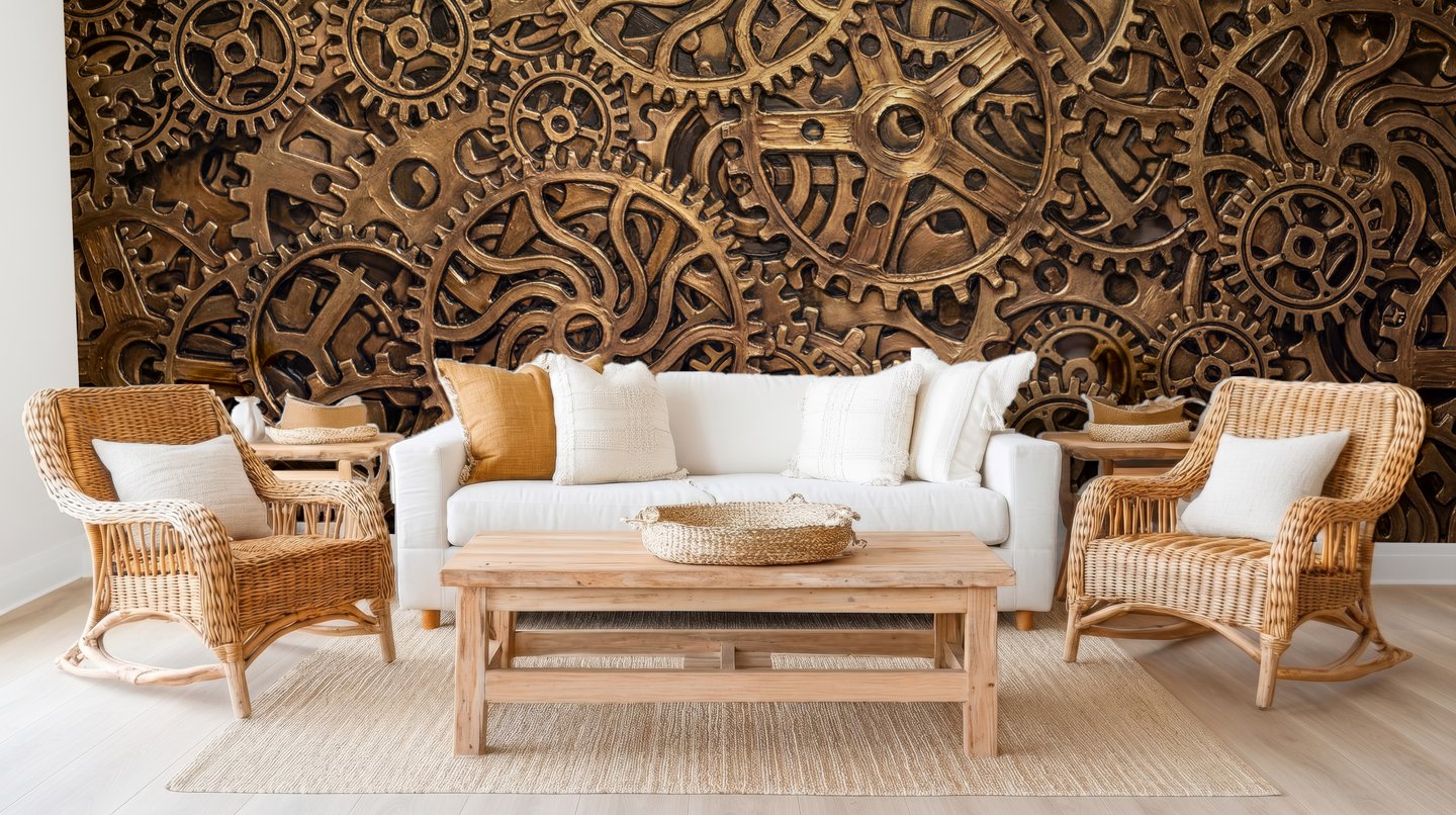 Galvanic brun mural