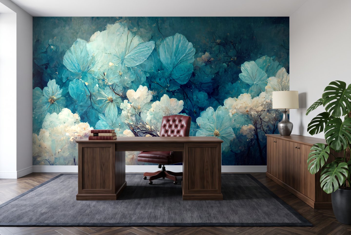 Terra blå mural