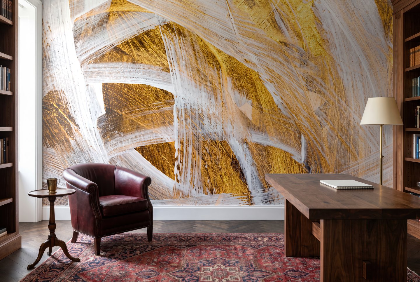 Brushscape 금색 mural