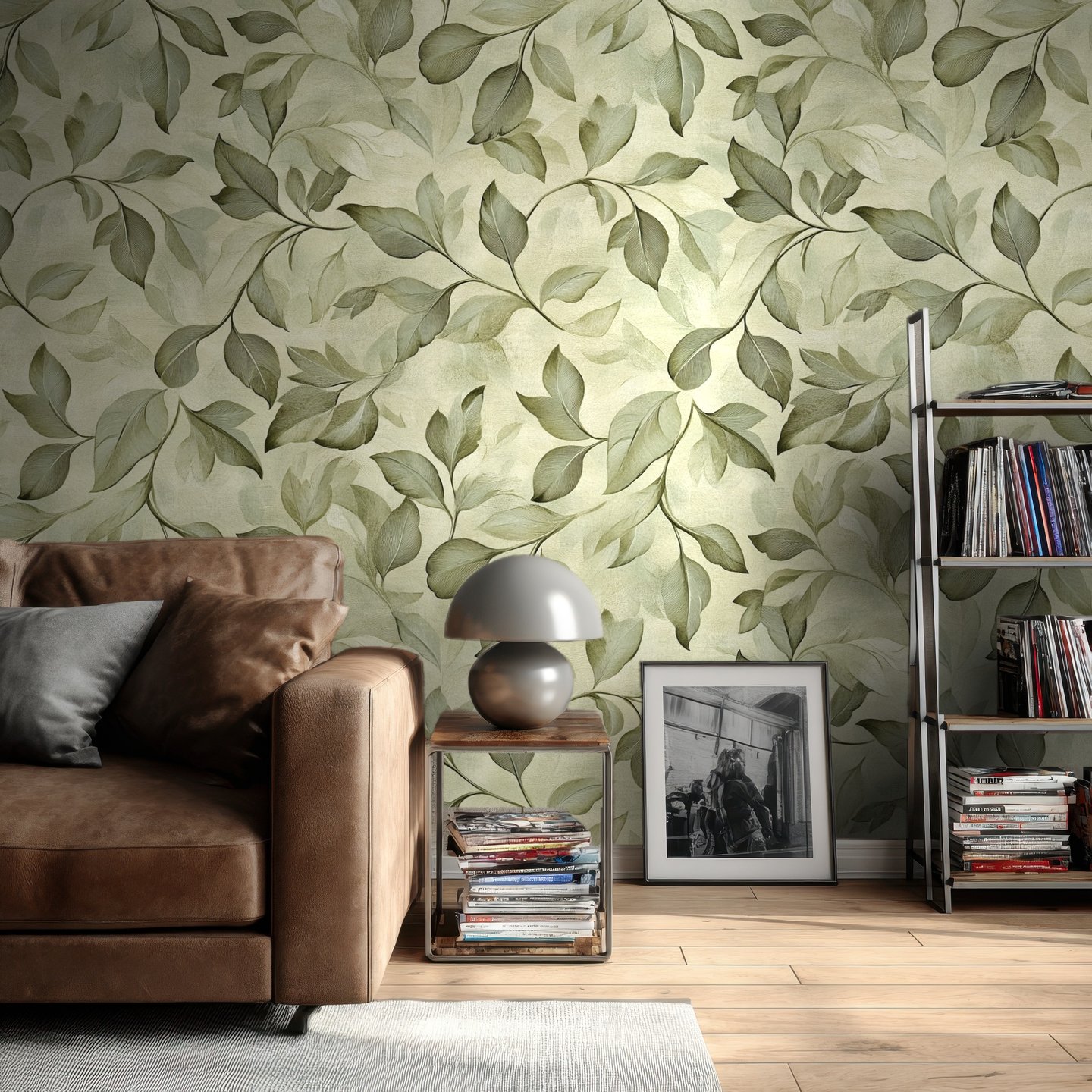 Foliage Rondo 초록색 wallpaper
