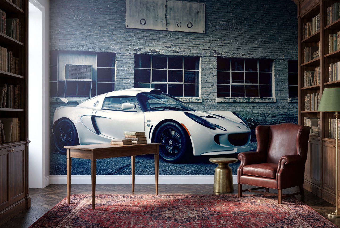 Brickwork Drive 회색 photo wallpaper