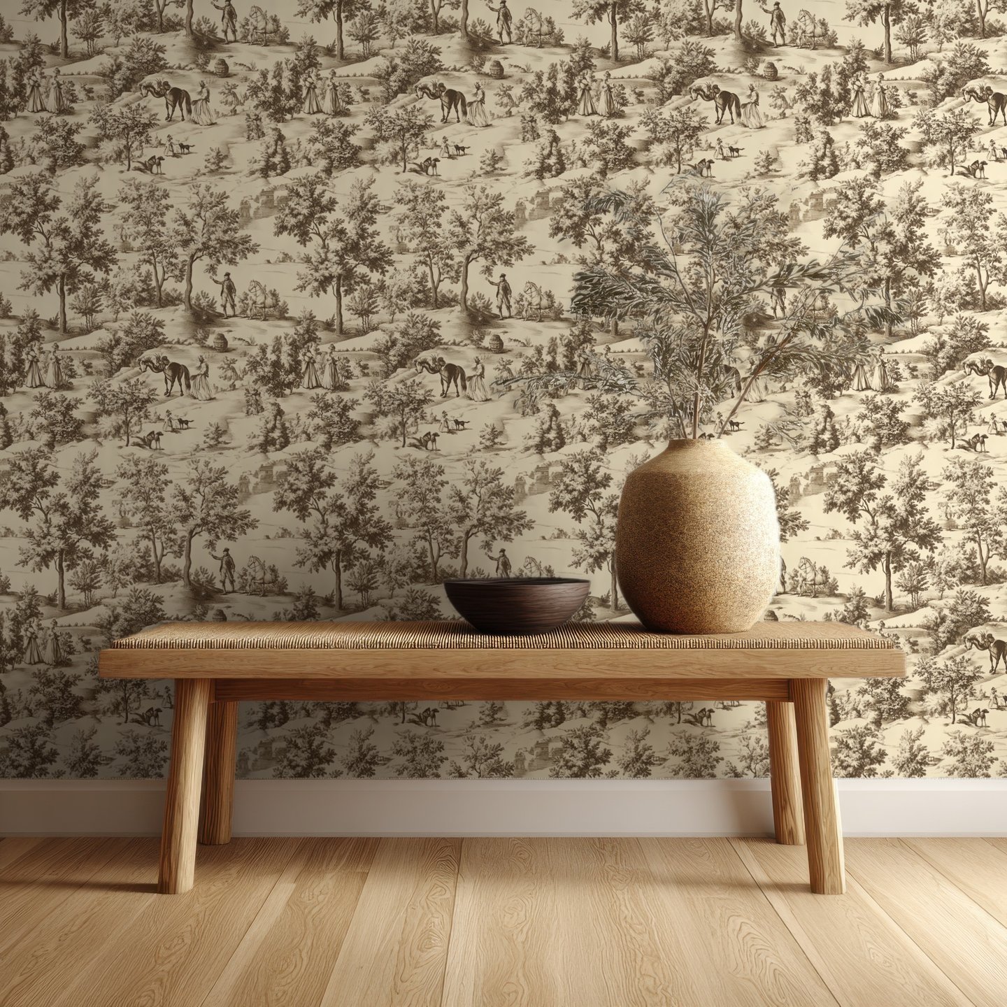 Serenade brun wallpaper