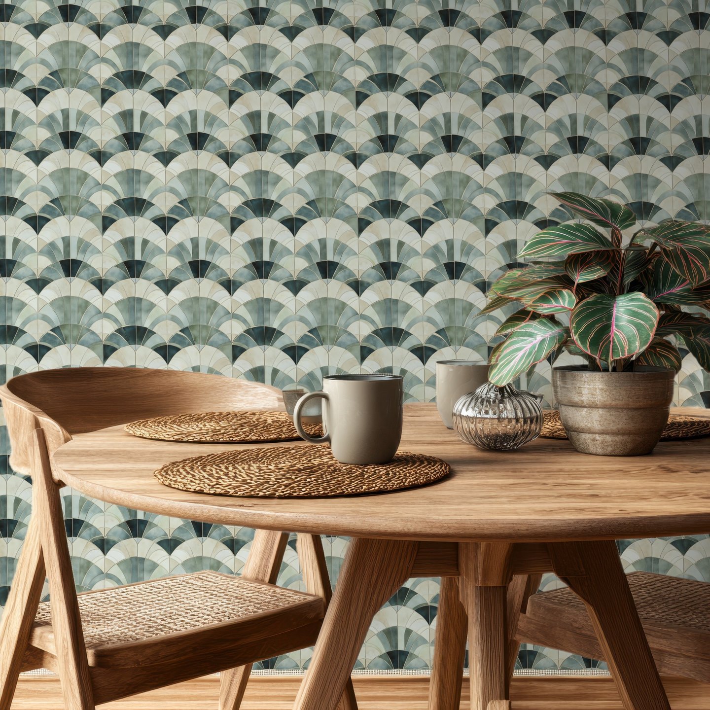 Mosaic Arch grønn wallpaper