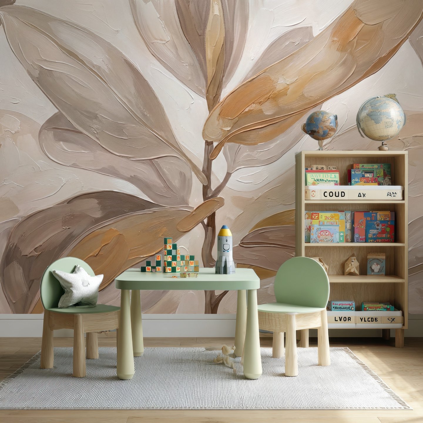 Morning Canopy beige mural