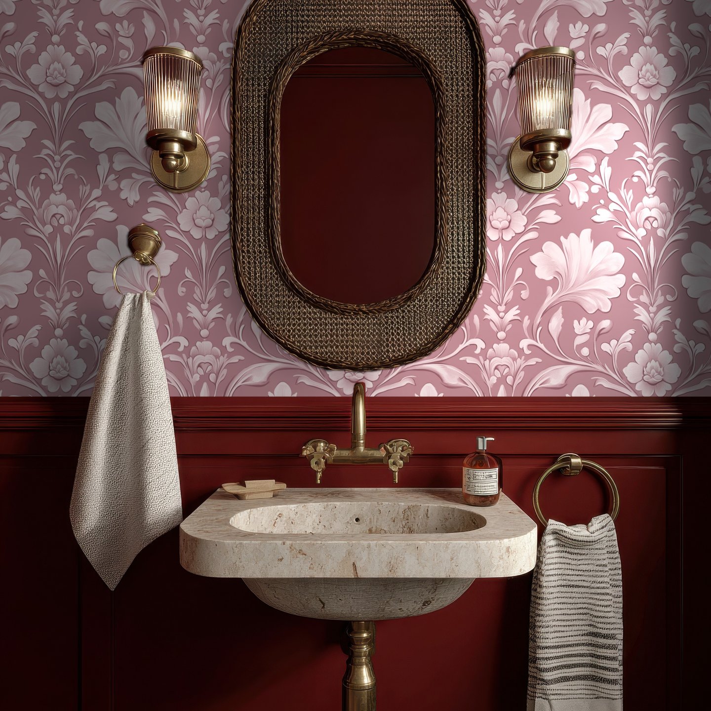 Ornament Atelier ピンク wallpaper