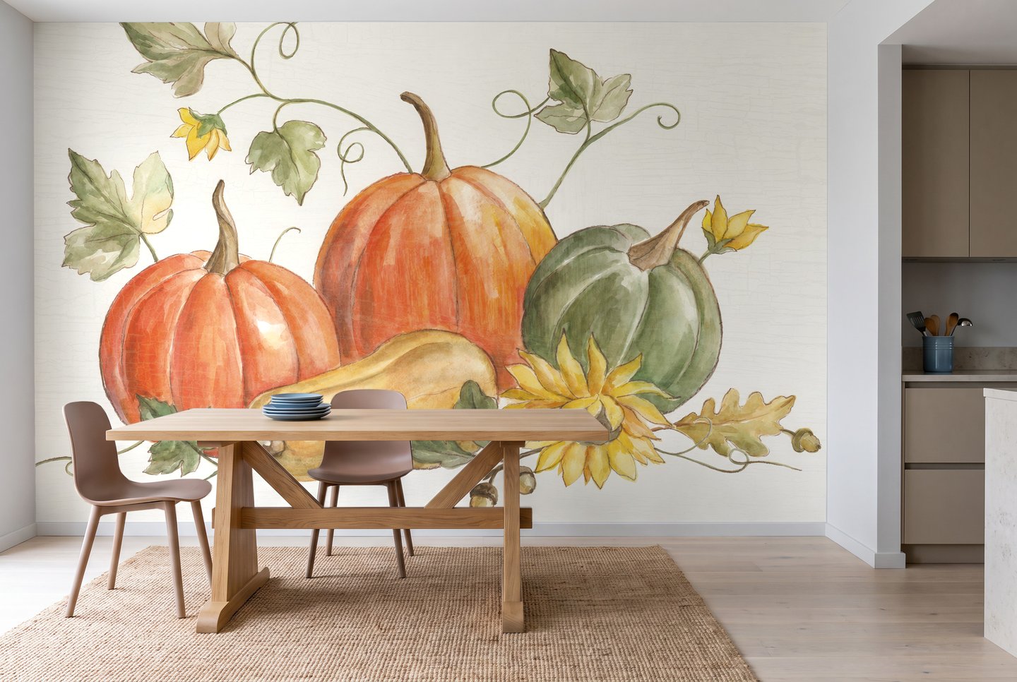 Zucca narančasta mural