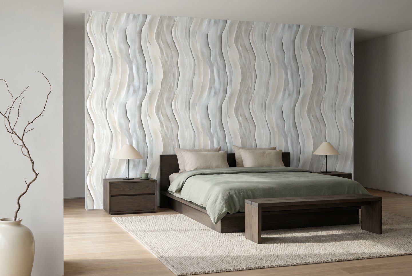 Murmure de craie crème wallpaper