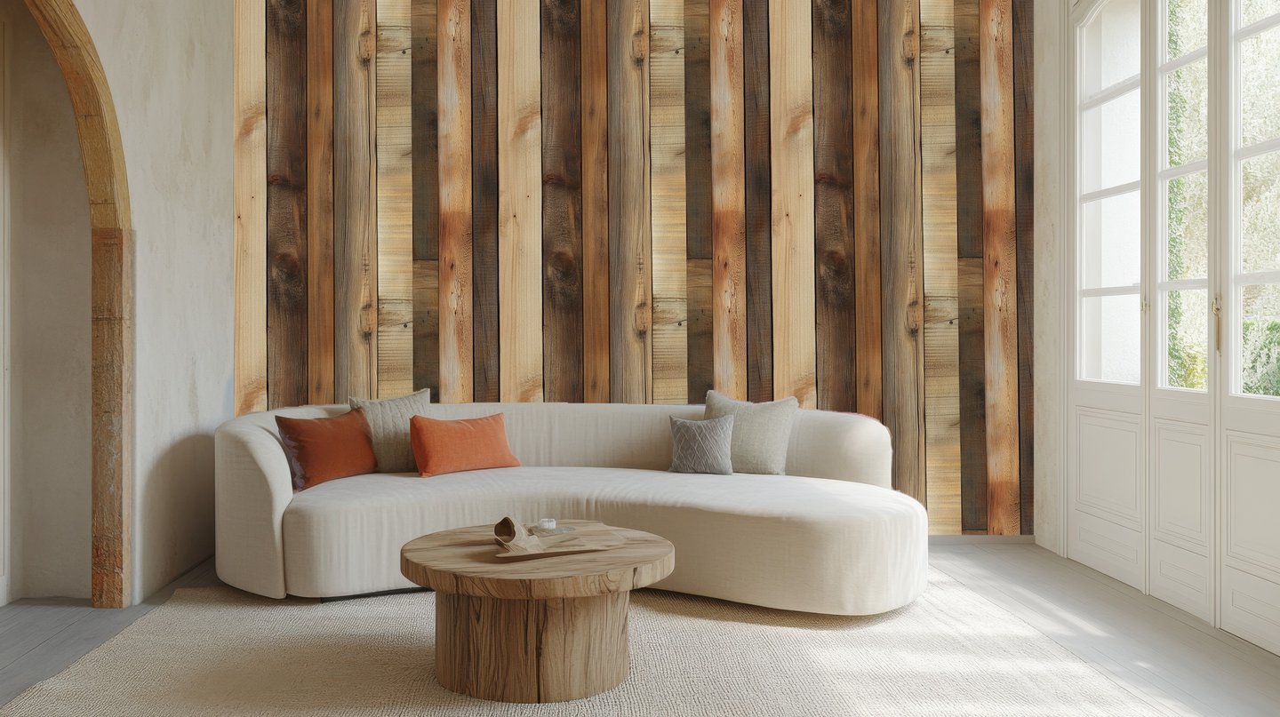 Timber Ember brun wallpaper