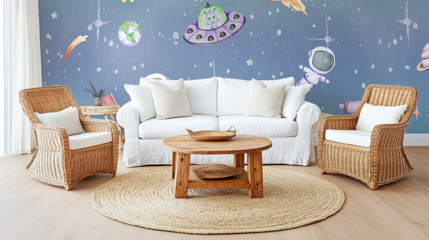 ロケット・サファリ 青 mural