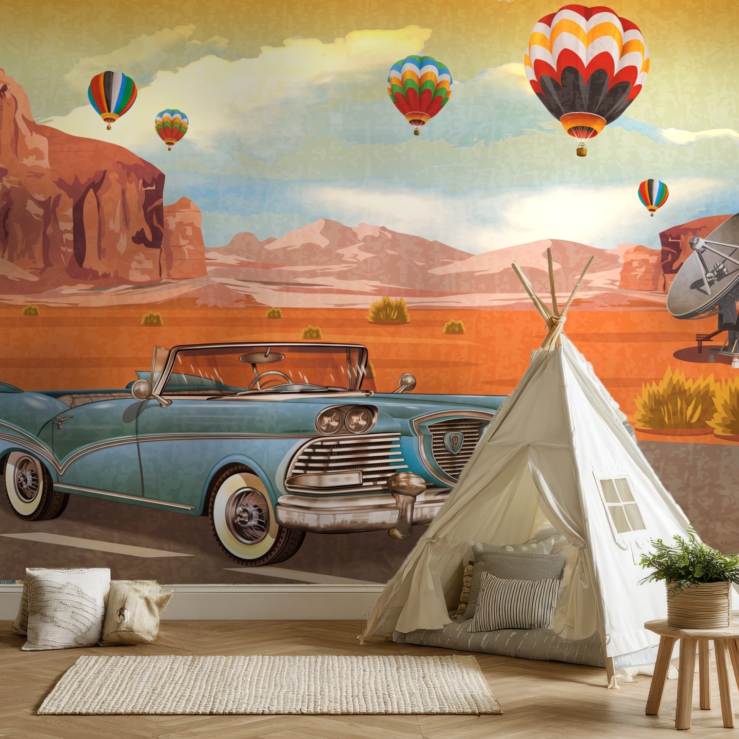 Desert Road Trip オレンジ mural