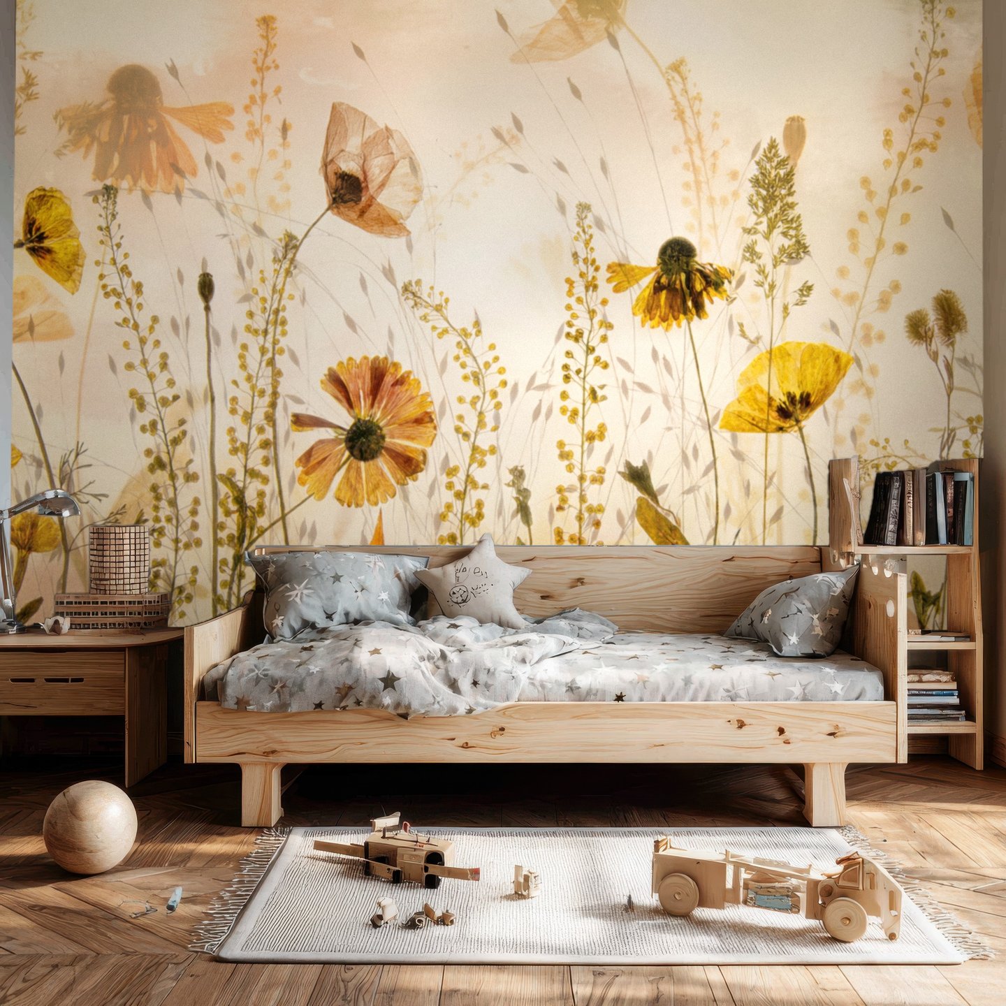 Dusk Meadow イエロー mural