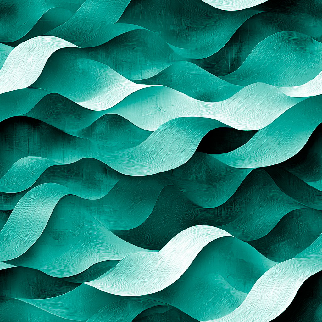 Oceanic Waves 터키석색 wallpaper