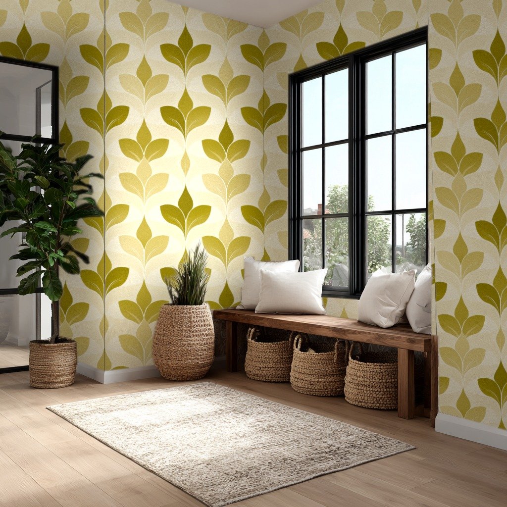 Amber Petals geel wallpaper