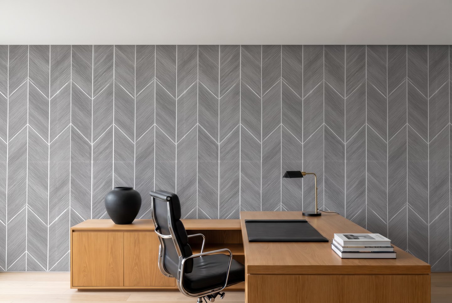 Oak Chevron Parquet 회색 wallpaper