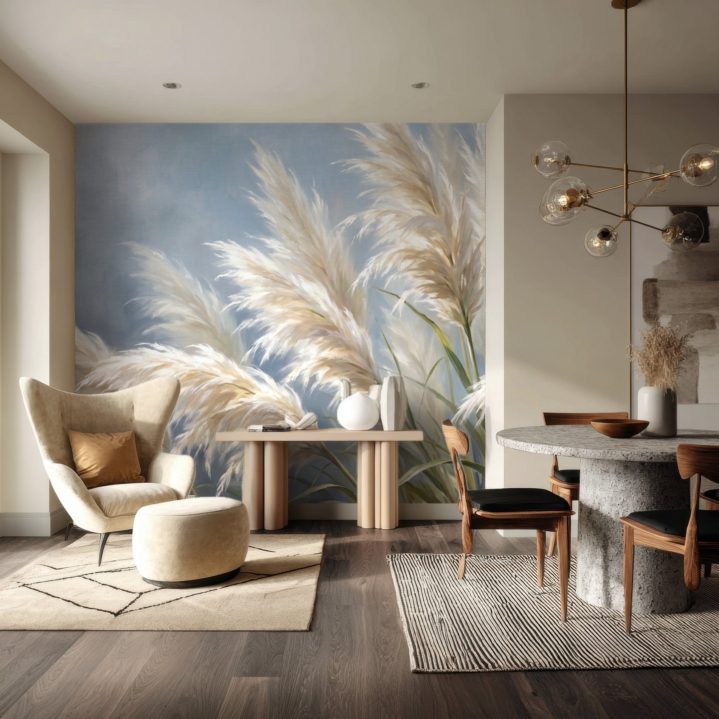 Mist Reed ベージュ mural