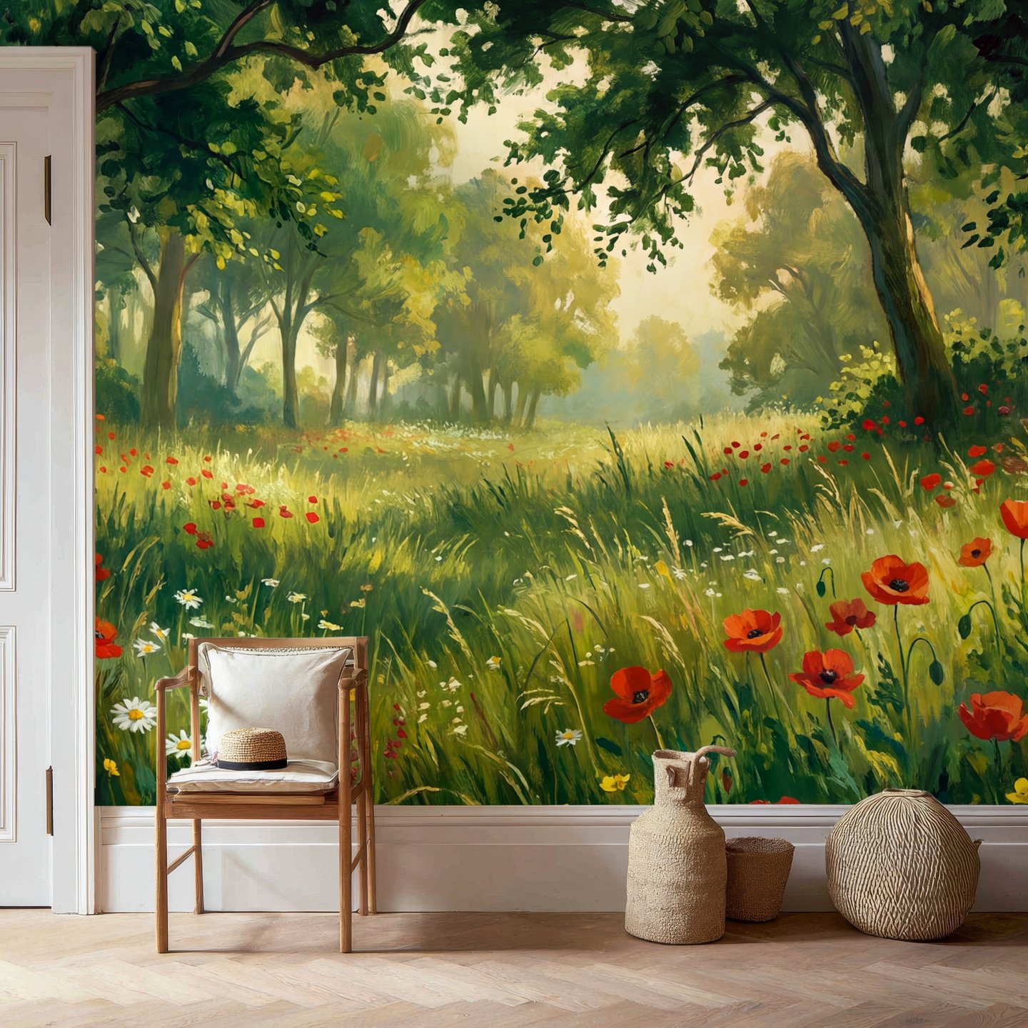 Meadowlight grønn mural