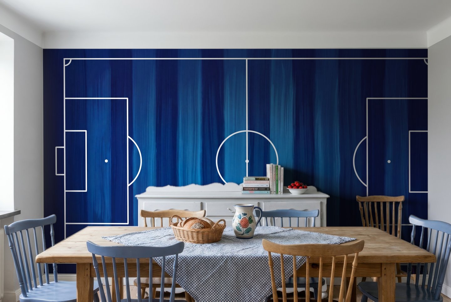 Pitch Vignette 네이비색 mural