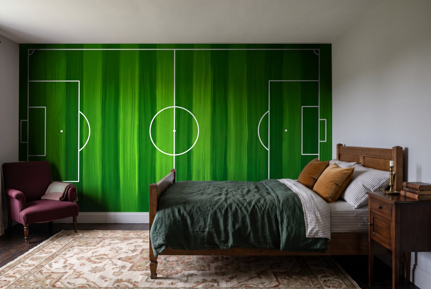 Pitch Vignette 초록색 mural