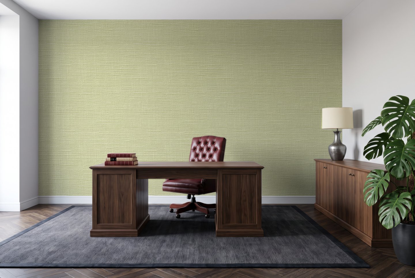 Warm Plaster Calm oliven wallpaper